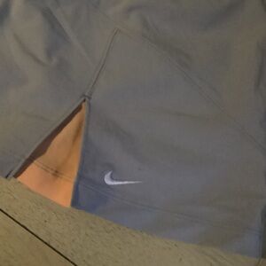 Nike pleated grey and orange skirt